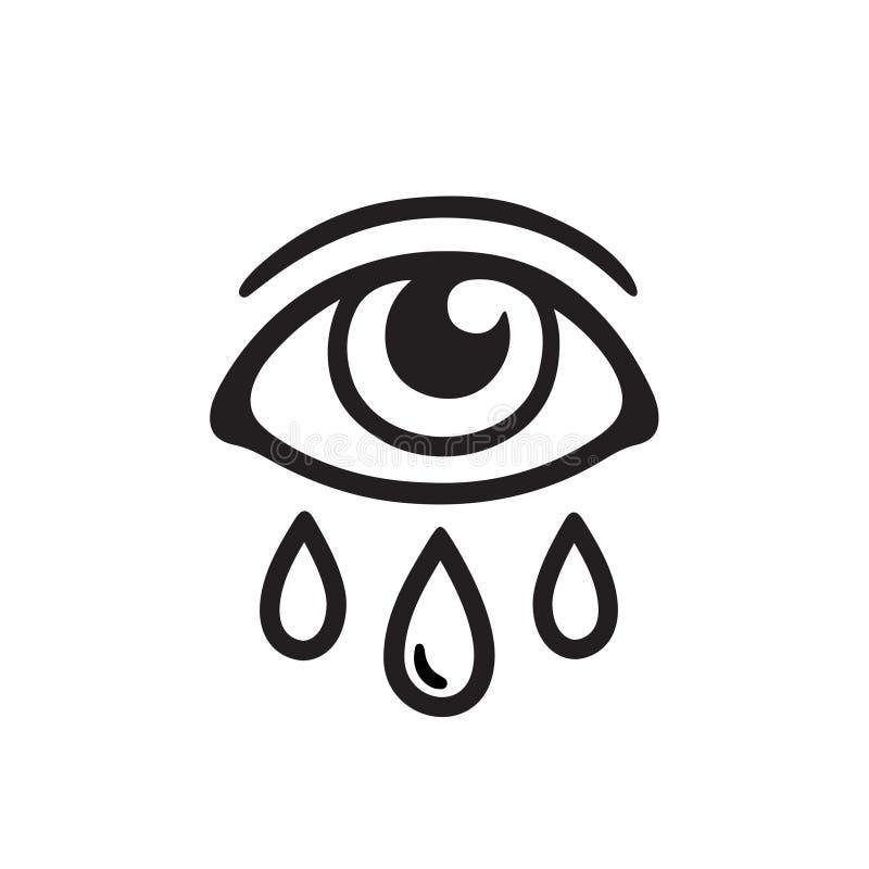 Desenho De Tatuagem Com Olhos Chorando. Ilustração Vetorial Ilustração do  Vetor - Ilustração de projeto, logotipo: 289163515