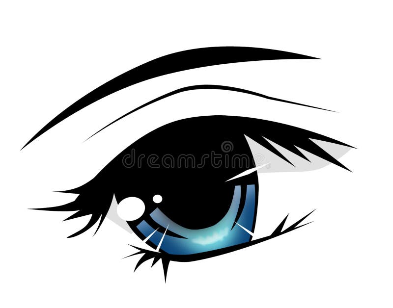 Olhos Do Anime Ilustrações, Vetores E Clipart De Stock – (13,570