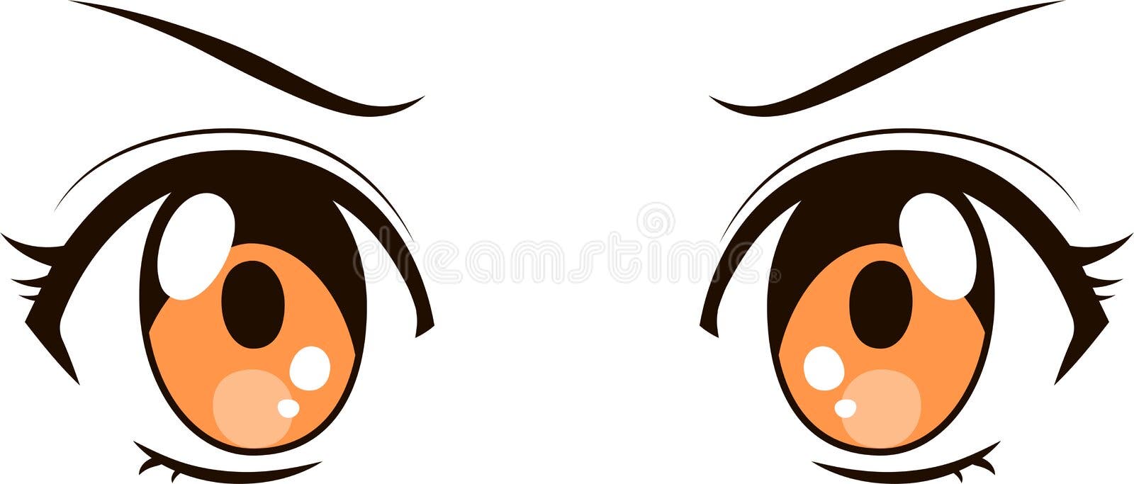 Artione Como Desenhar Olhos Animados Ilustração Stock - Ilustração