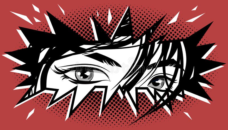 Mulher Do Estilo Anime Manga. Imagem De Perfil Com Olhos Vermelhos  Ilustração do Vetor - Ilustração de quadrinhos, avatar: 273662745
