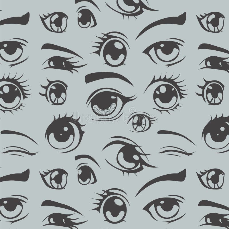 Olhos Do Anime Ilustrações, Vetores E Clipart De Stock – (13,570