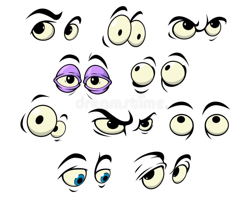 Olhos Azuis Das Emo??es De Meninas Do Manga Do Anime Ilustração do Vetor -  Ilustração de emoticon, feliz: 148813357