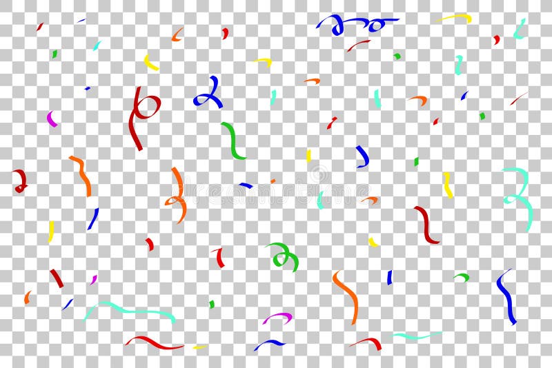 Olika Shape av konfettier små stycken av kulört papper som kastas under en beröm liksom en födelsedag, en årsdag, ett bröllop, et vektor illustrationer Olika Shape av konfettier små stycken av kulört papper som kastas under en beröm liksom en födelsedag, en årsdag, ett bröllop, et vektor illustrationer