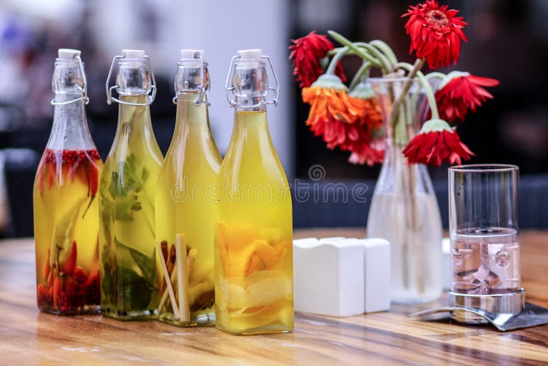 Two olive oil bottles. stock image. Image of cholesterol 12465759