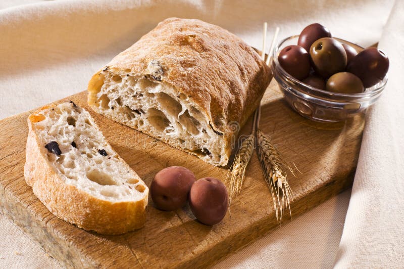 Bread and Olives stock photo. Image of buffet, board, meal 2280066