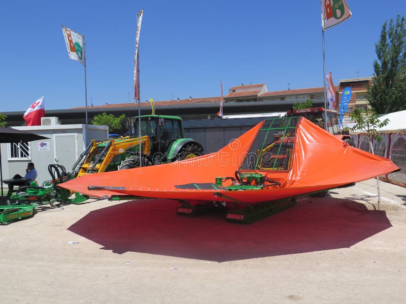 Olive harvesting Machinery editorial stock image. Image of processing