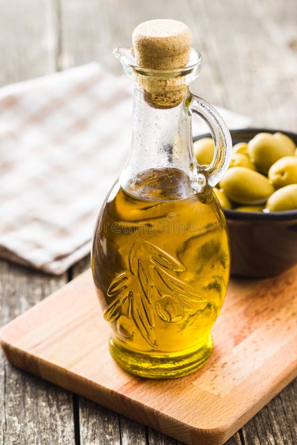 Olive oil in bottle. stock image. Image of fresh, olive 124803291