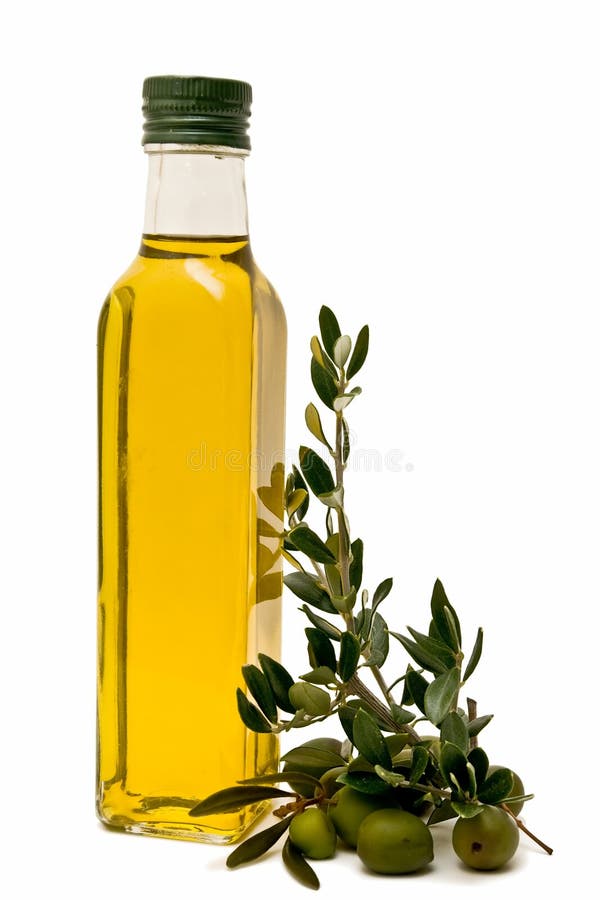 Olive oil bottle stock photo. Image of olive, business 12743128