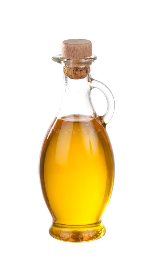 Olive Oil in Bottle Isolated Stock Photo Image of olive, reflection