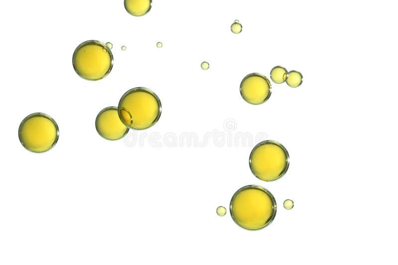 Olive oil bubbles over white royalty free stock photography Olive oil bubbles over white royalty free stock photography