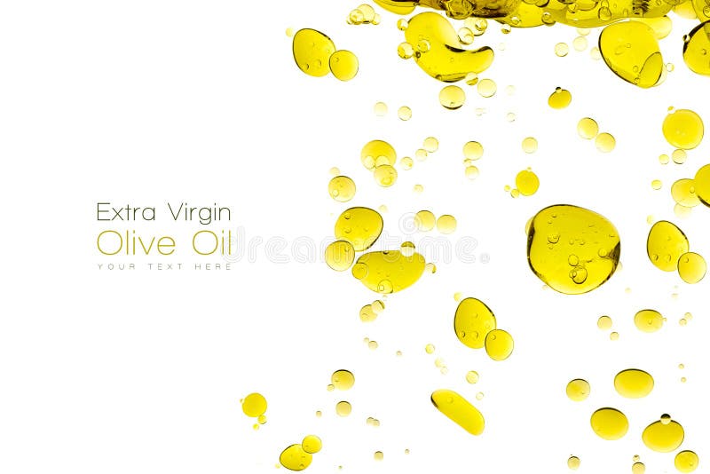 Olive Oil Drops Isolated sur le blanc images stock Olive Oil Drops Isolated sur le blanc images stock