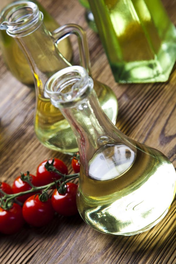 Extra Virgin Olive Oil, Mediterranean Rural Theme Stock Image Image