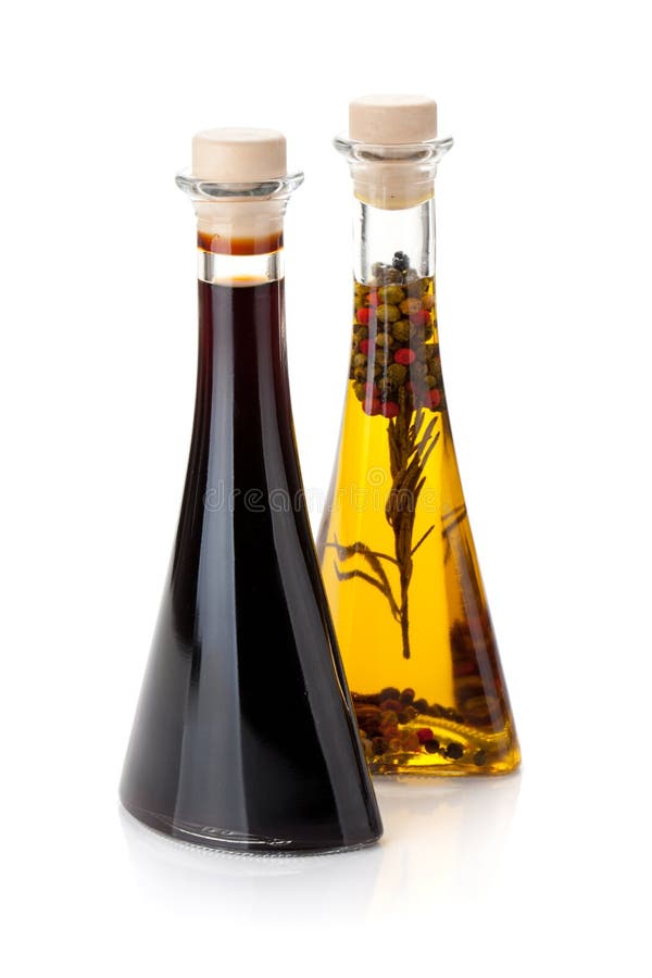 Olive Oil and Vinegar Bottles Stock Image Image of container, culture