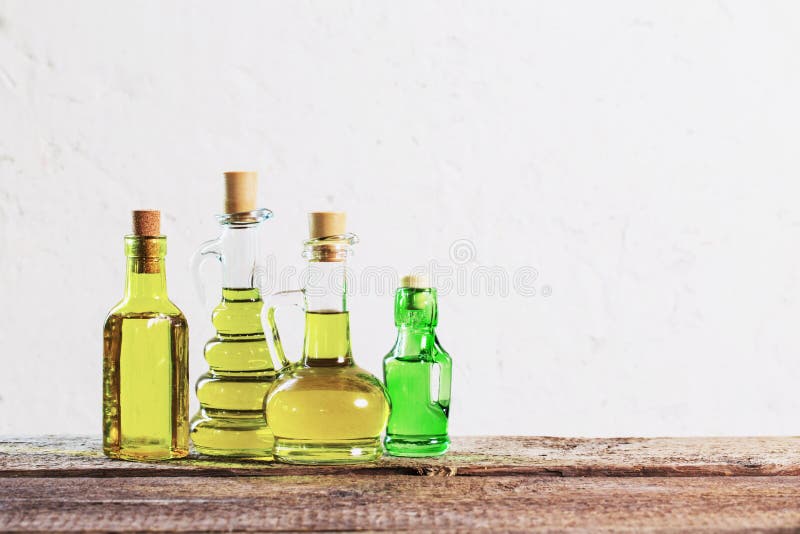 Olive oil on wooden table stock image. Image of homemade 97170219