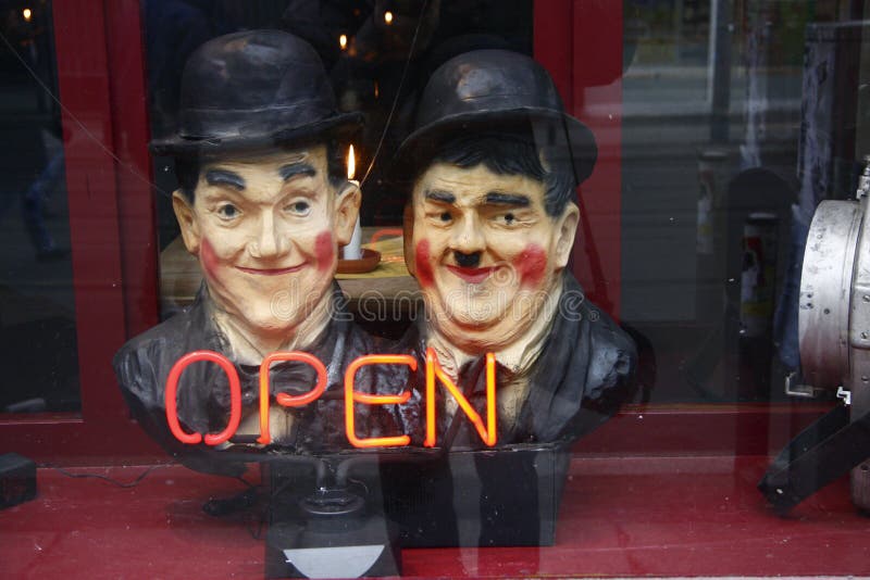 Oliver Hardy-und Stan Laurel lizenzfreies stockfoto Oliver Hardy-und Stan Laurel lizenzfreies stockfoto