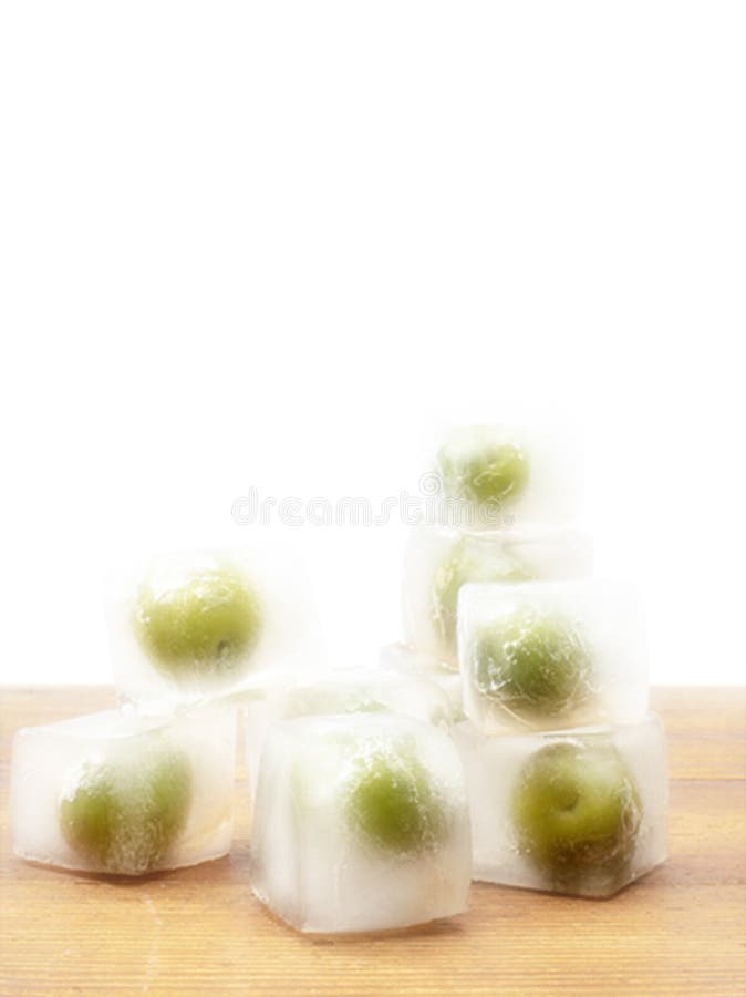 Olives on ice stock photo. Image of nature, ingredient 162595010