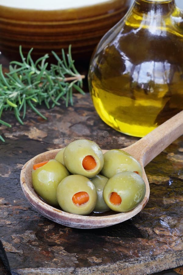 Olives and Oil stock image. Image of sprig, mediterranean 20317843