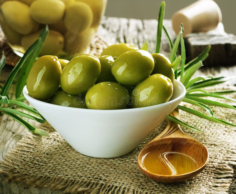 Olives and Olive Oil stock photo. Image of concepts, diet 15790958
