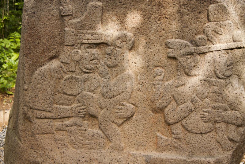 Olmec-Felsritzungsskulptur, archäologisches Museum Olmec, La Venta-Park Villahermosa, Tabasco, Mexiko stockfotos Olmec-Felsritzungsskulptur, archäologisches Museum Olmec, La Venta-Park Villahermosa, Tabasco, Mexiko stockfotos