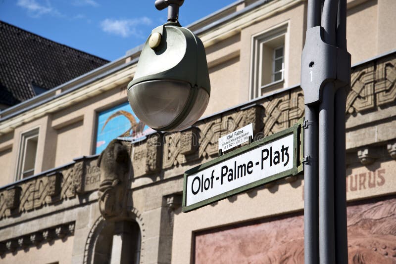 Olof-Palme-Square, central Berlin, Germany royalty free stock images Olof-Palme-Square, central Berlin, Germany royalty free stock images