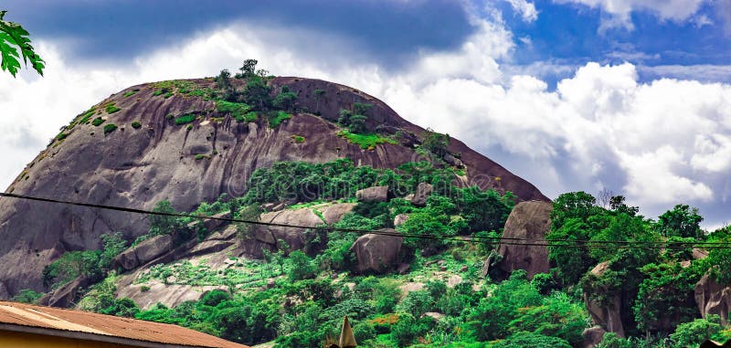 Olosunta Hill of Ikere Ekiti stock photography