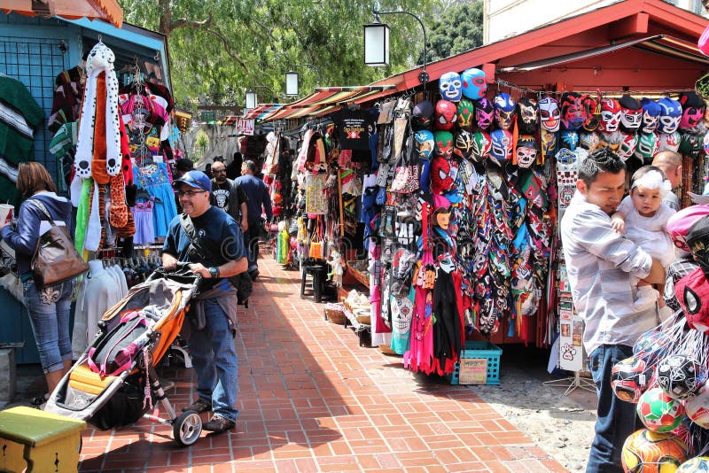Olvera ulica, Los Angeles obraz stock Olvera ulica, Los Angeles obraz stock