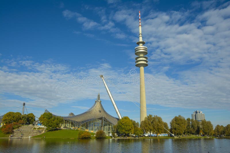 The Olympia-Tower is located directly in the former Olympic Village and, thus, it is surrounded by extensive green areas and provides a multifaceted range of sports and leisure facilities. The Olympic Tower (German: Olympiaturm) in the Olympic Park, Munich was built for the 1972 Summer Olympics. It has an overall height of 291 m and a weight of 52,500 tons. Pillar column garden stock images, royalty-free photos and pictures