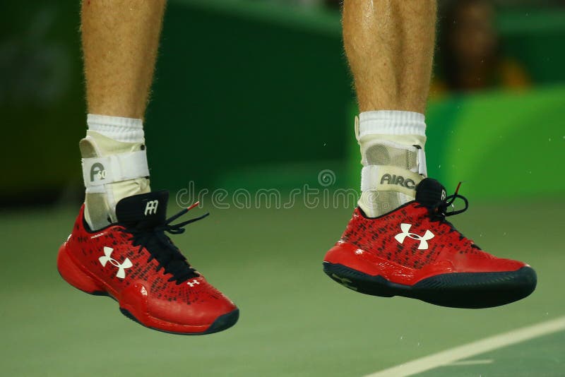 Olympic Champion Andy Murray of Great Britain Wears Custom Under Armour  Tennis Shoes during Men`s Singles Final of the Rio 2016 Editorial Stock  Photo - Image of action, andy: 81359478
