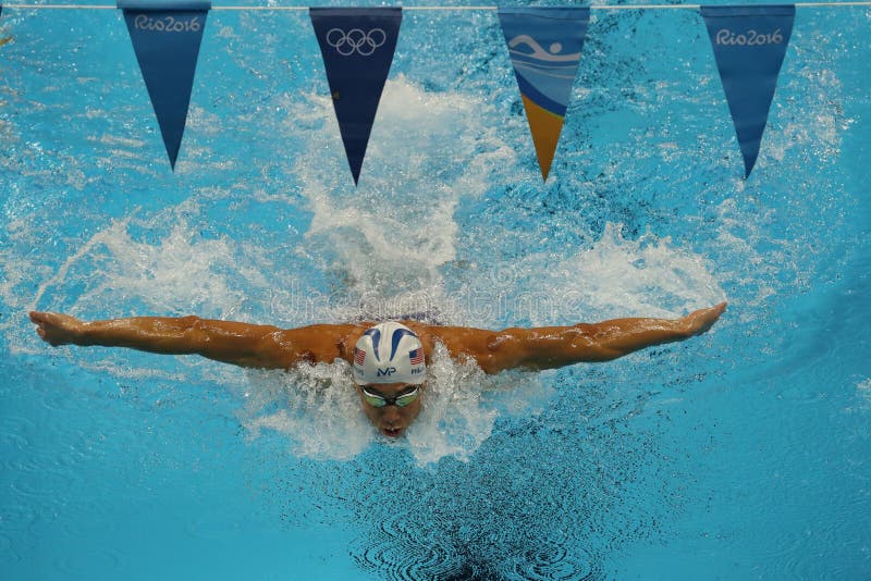 Olympic champion Michael Phelps of United States competes at the Men's 200m individual medley of the Rio 2016 Olympic Games