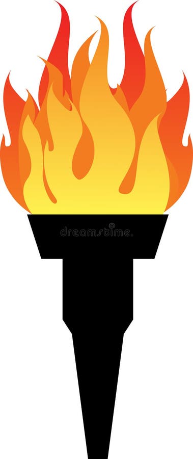 Olympic flame royalty free illustration