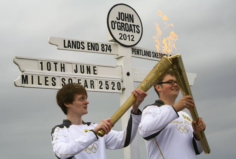 Olympic Flame and torches 2012, John O Groats