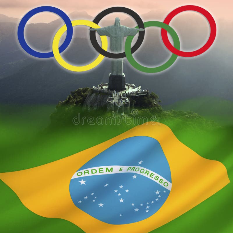 RIO DE JANEIRO - BRASIL - ANO 2016 - Jogos Olímpicos E Jogos 2016 Do  Paralympics, Símbolo Do Redentor De Christ E Logotipos Foto de Stock  Editorial - Ilustração de selo, punho: 71287998