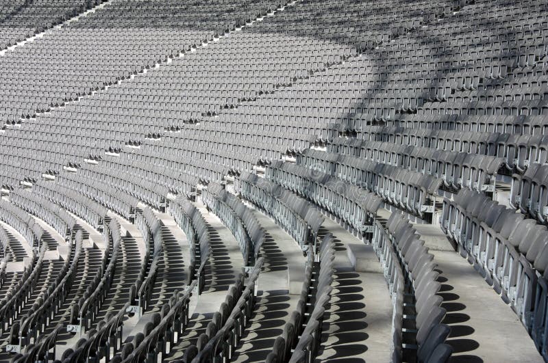 Olympic Stadium Seating stock photo