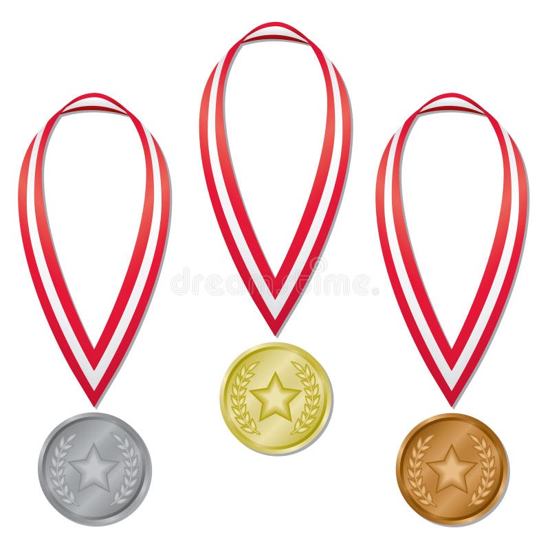 olympic stjärna för lagrarmedaljer royaltyfri illustrationer olympic stjärna för lagrarmedaljer royaltyfri illustrationer