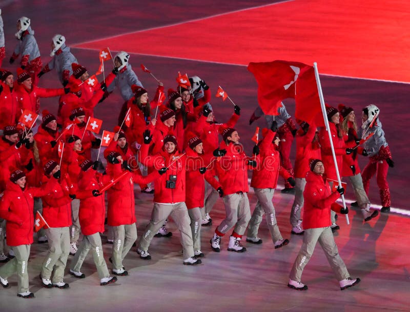 Olympic Team Morocco Marched into the PyeongChang 2018 Olympics Opening ...