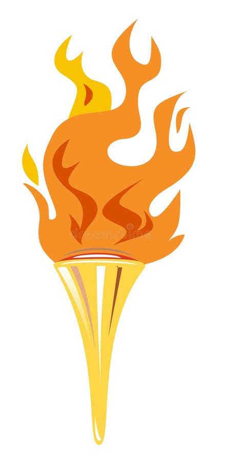 Olympic torch vector illustration
