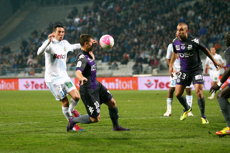 Olympique De Marseille Vs Toulouse FC Editorial Image - Image of ...
