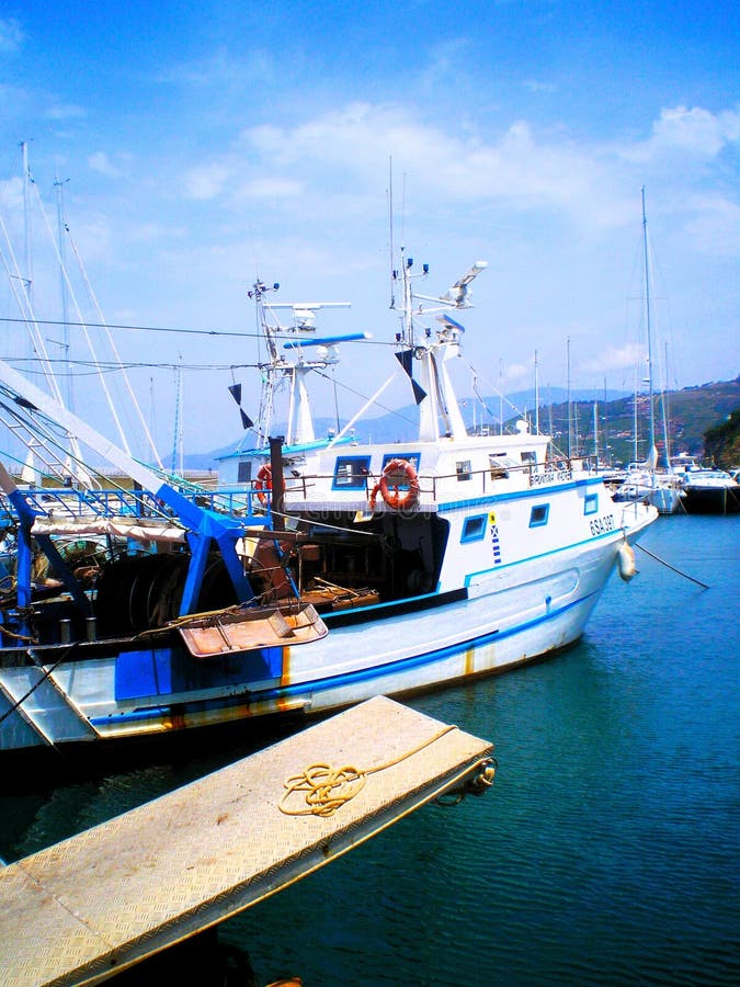 The port of Agropoli in the province of Salerno in southern Italy