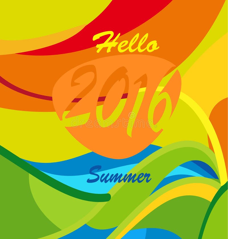 Olá! verão ilustração do vetor Olá! verão ilustração do vetor