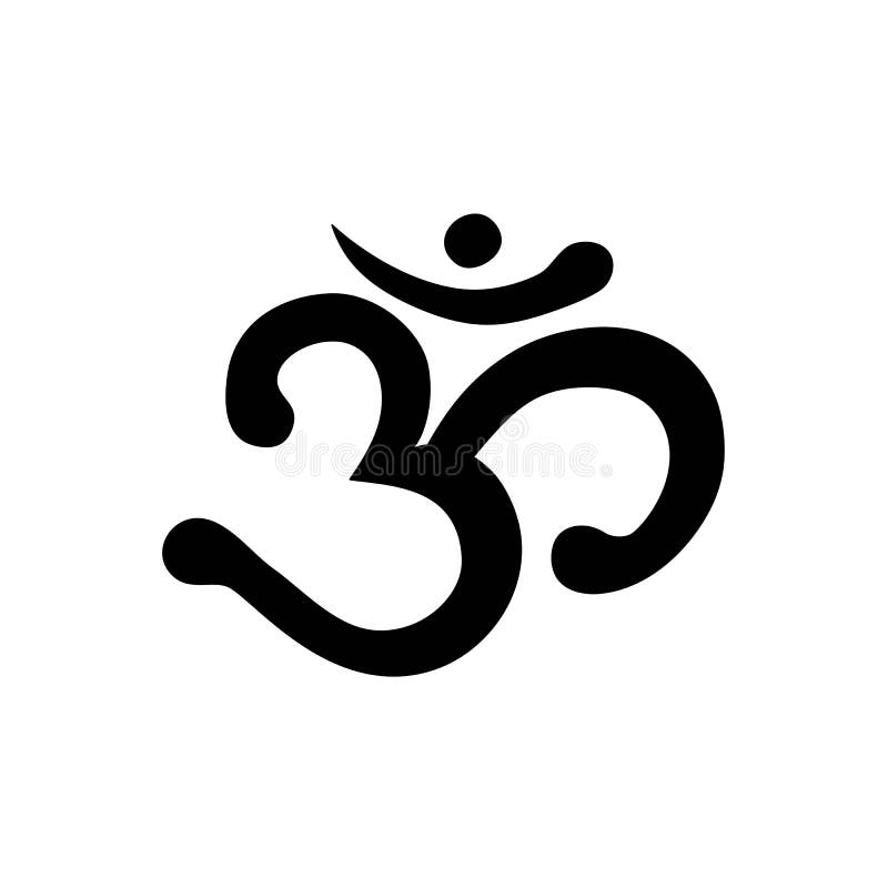 Om Aum Ohm India Sumbol Meditation Yoga Mantra Hinduism Buddhism Stock