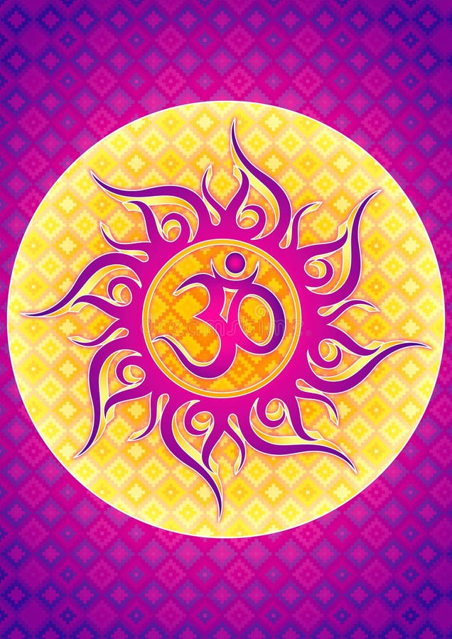 OM symbol illustration stock vector. Illustration of modern - 22475632