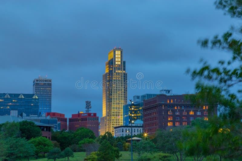 First National Bank Of Omaha Tower In Downtown Omaha Nebraska Usa Stock