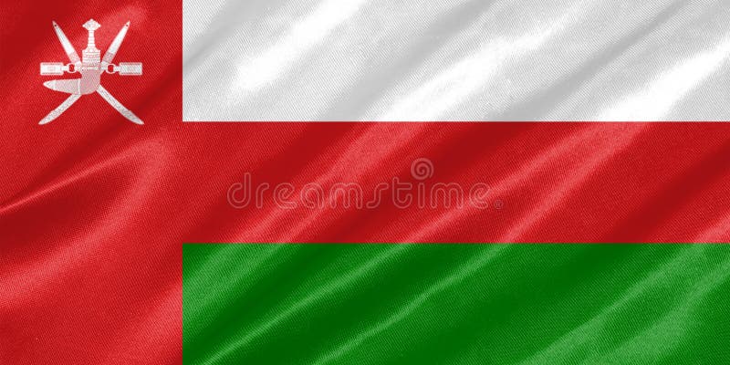 Oman Flag royalty free stock photo