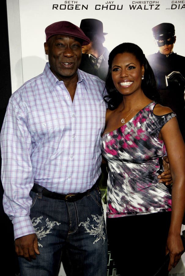 Omarosa Manigault och Michael Clarke Duncan arkivfoto