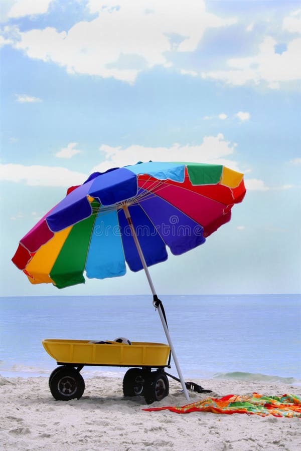 Ombrello di spiaggia immagine stock libera da diritti