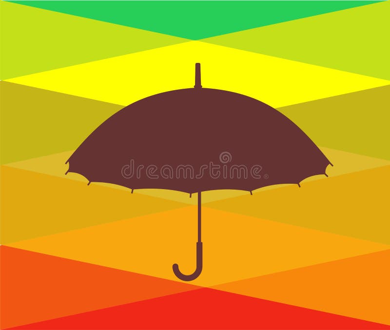 Ombrello variopinto royalty illustrazione gratis