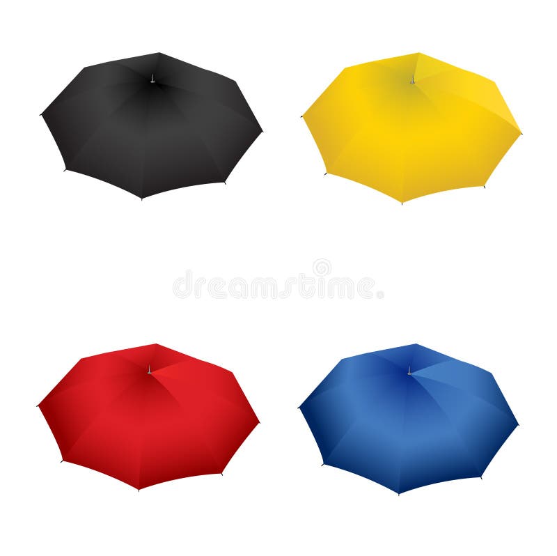 Ombrello variopinto illustrazione di stock