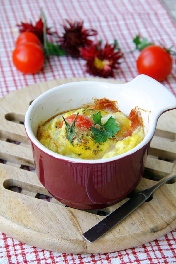 Gourmet Omelette with Black Truffle Stock Photo Image of black