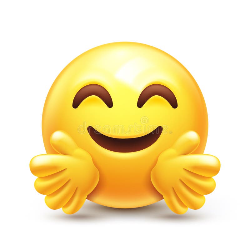 schuur Barry Aanbevolen Omhelzing emoji vector illustratie. Illustration of warm - 227077932