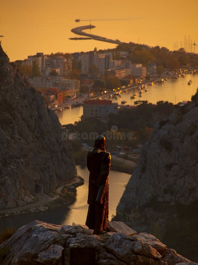 Omis-Kroatien-Dalmatia fotografering för bildbyråer Omis-Kroatien-Dalmatia fotografering för bildbyråer